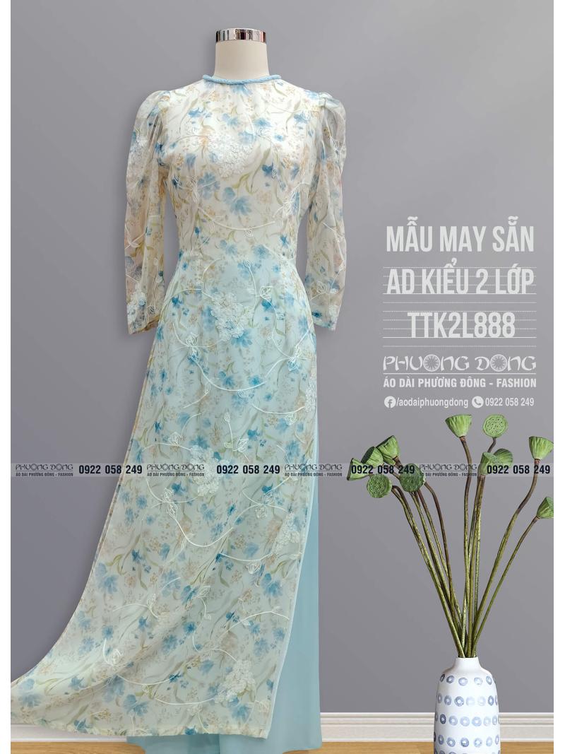 Áo Dài Phom Trẻ 2 Lớp 4 Tà TTK2L888